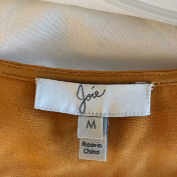 Joie long sleeve wrap blouse in Mustard - Picture 2 of 3